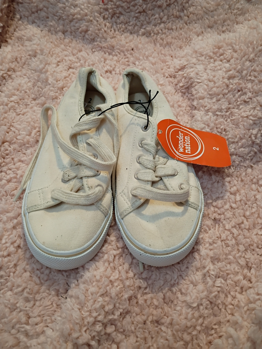 Girls Casual Light Peach Pink Slip-On Sneakers